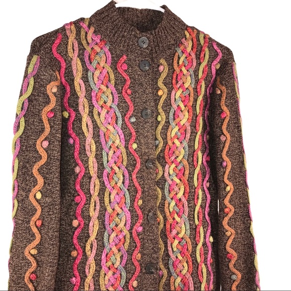 Talbots Embroidered Cardigan - Picture 2 of 12